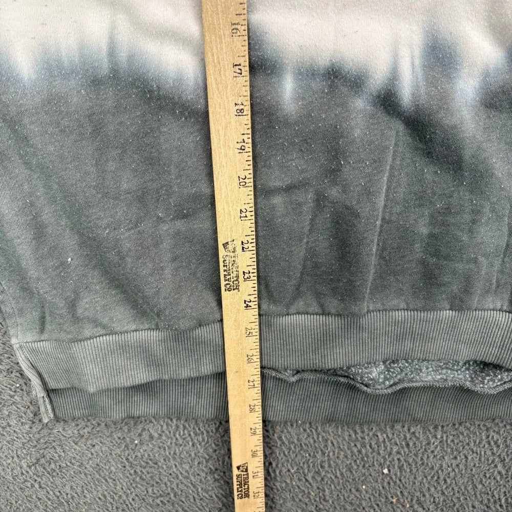American Eagle Womens M Green Grey White‎ Tie Dye Ombre Crewneck Sweatshirt Soft
